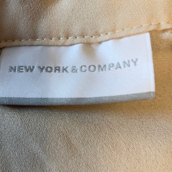 New York & Company Cream Blouse with Lace Accents - Picture 8 of 11